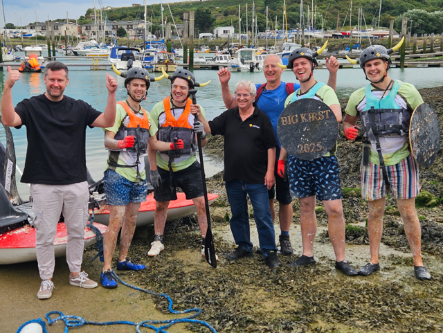 Zenitel Lewes team at the raft race competition