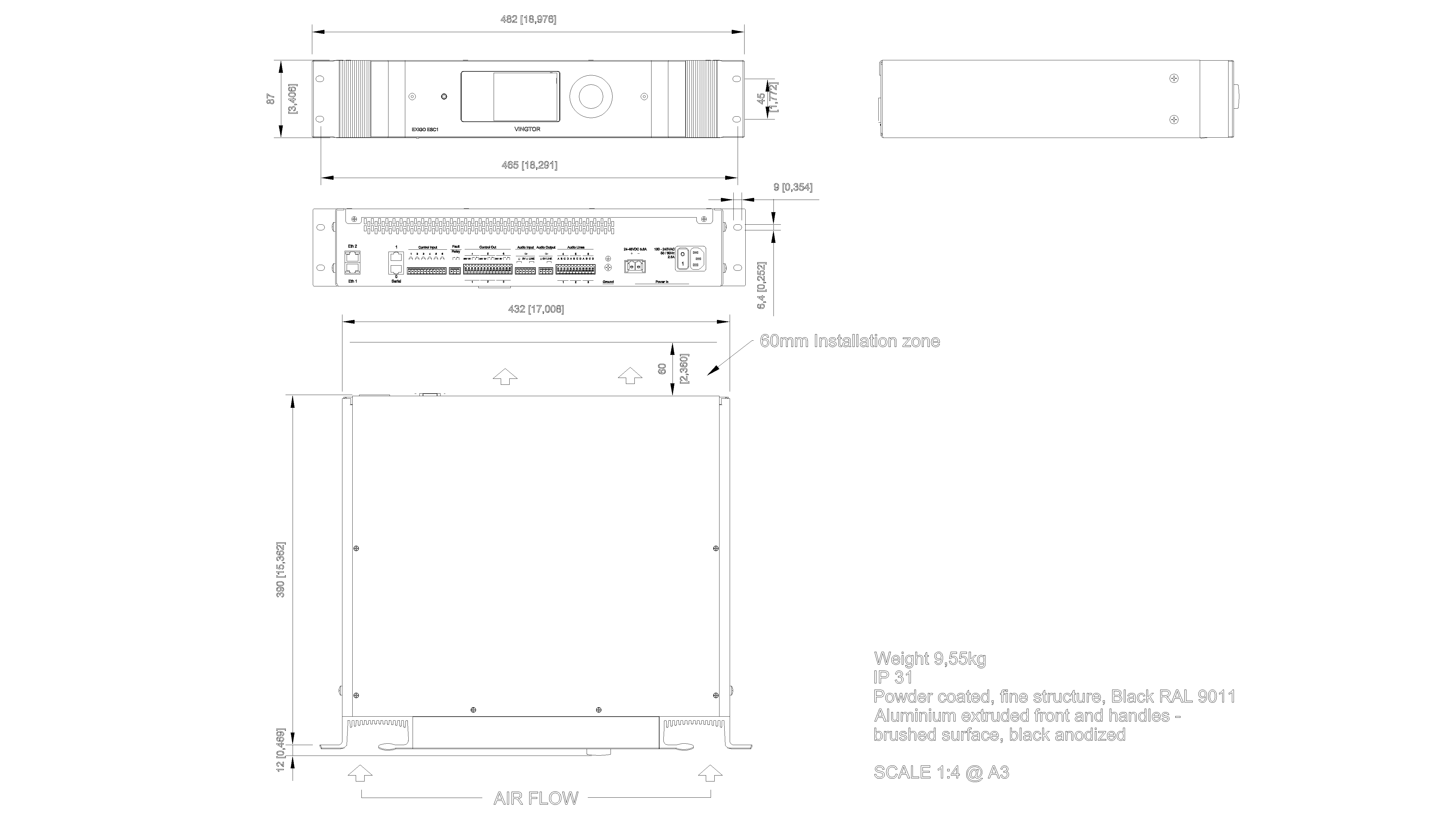 1023000000 ESC1-v2 Exigo System Controller
