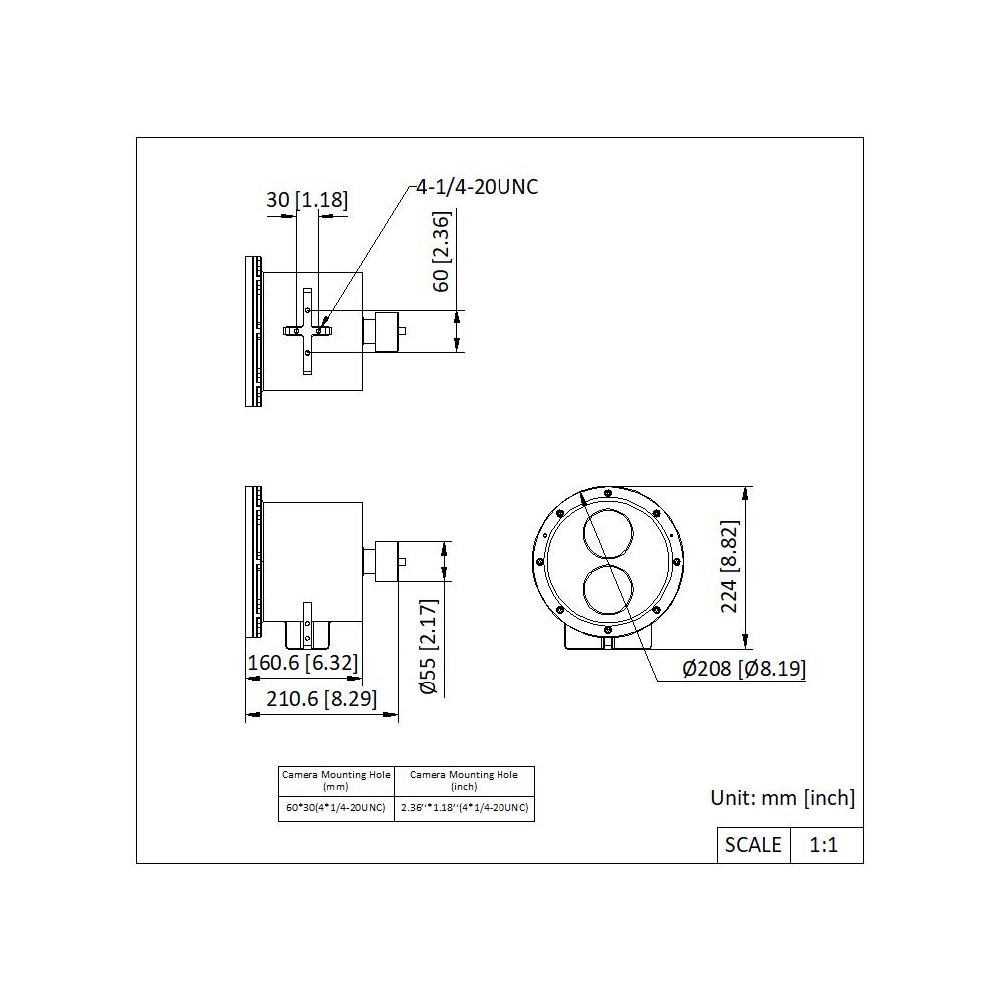 Dimensional Drawing DS-2XC6245G0-L(2.8-12mm) 