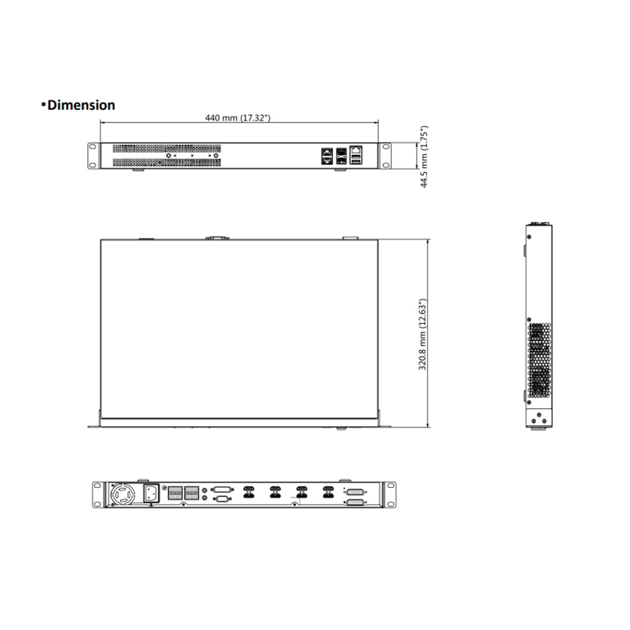 dimensional drawing DS-6908UDI