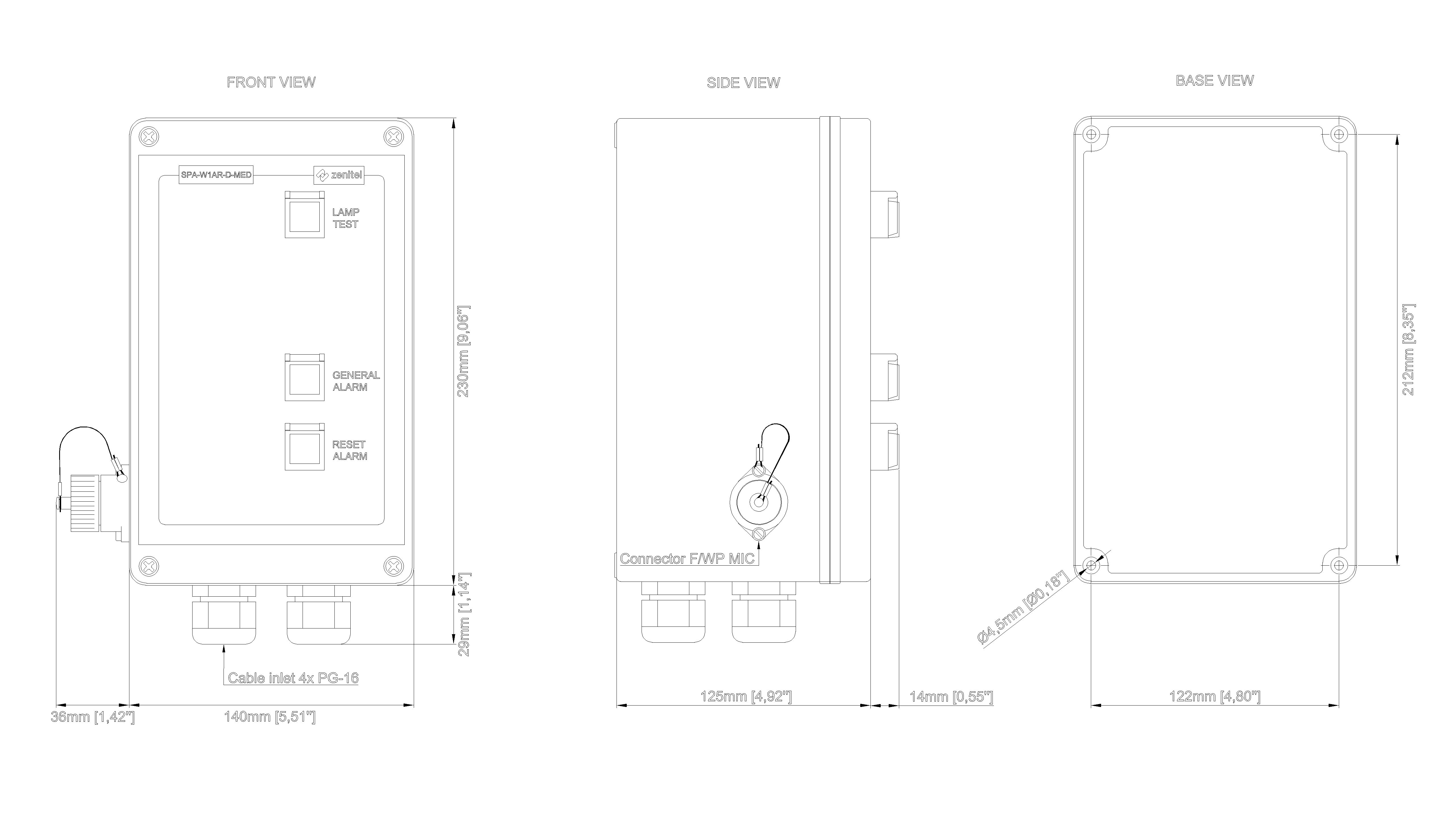 SPA-W1AR-D-MED_Dimensional_Drawing