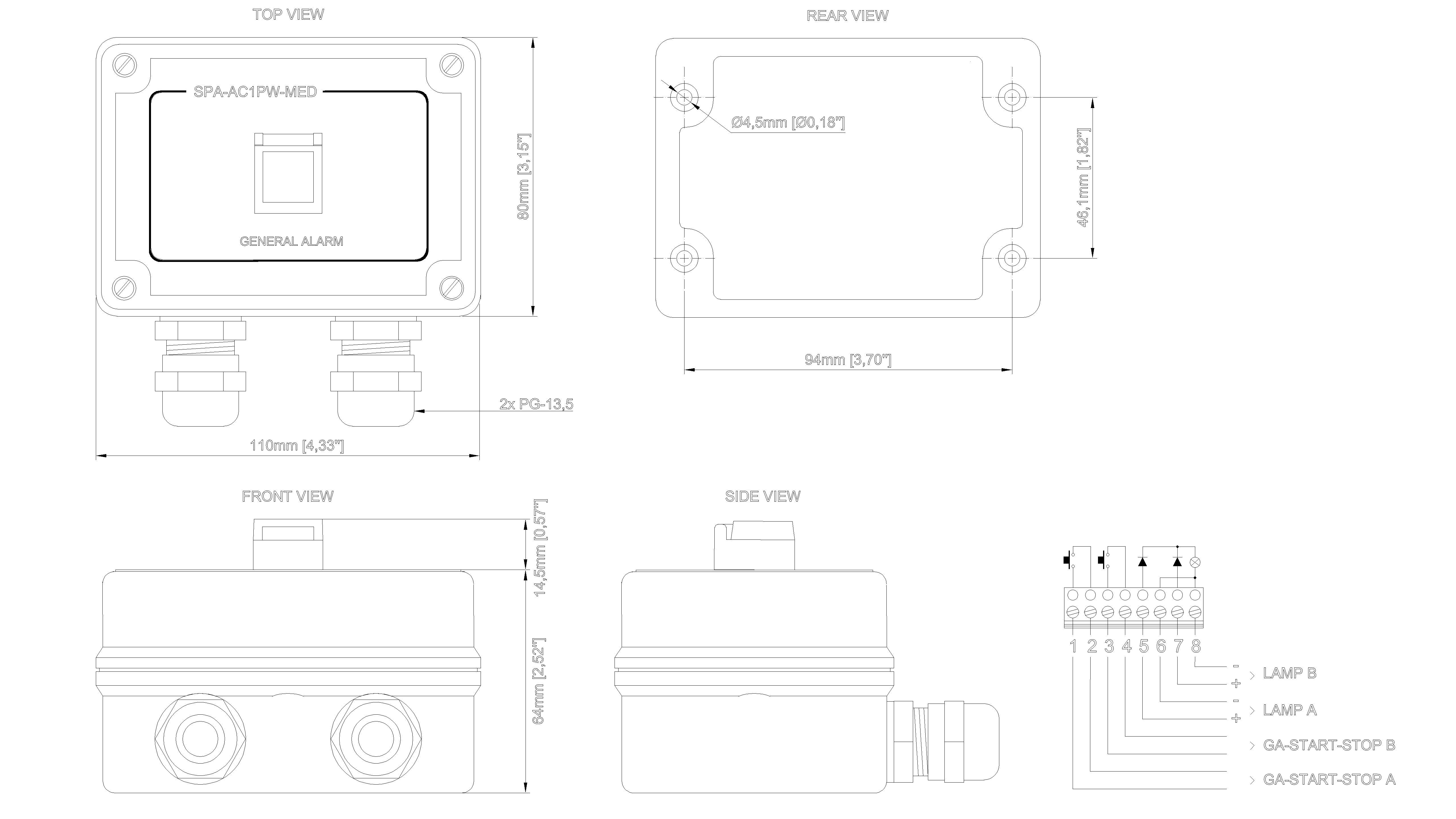 2340110061-SPA-AC1PW-MED_Dimensional_Drawing
