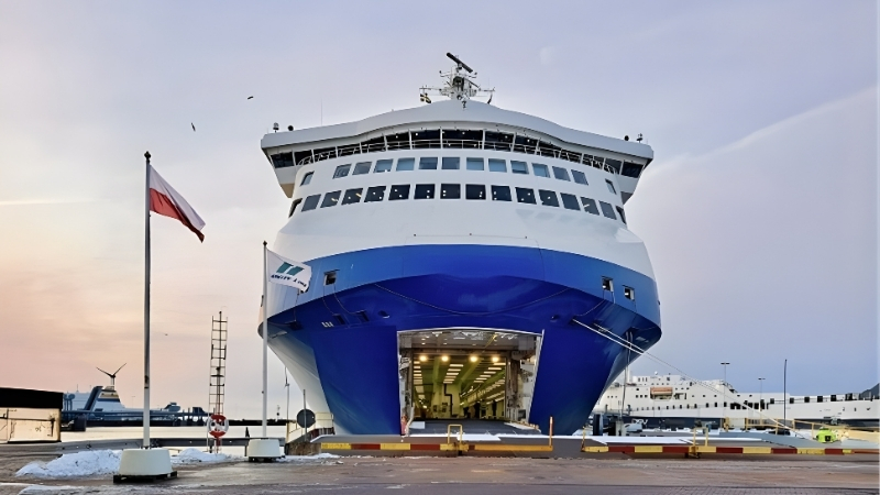 Communication Systems for RoPax Ferries installed onboard Jantar Unity operating in the Baltic Sea