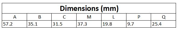 ZSC-3-1+ dimensions