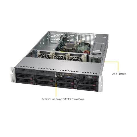 CSN RS100 2310120105 2U Rackserver 500W Red Image