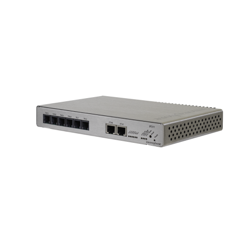 IP311 FXO Port Analog VoIP Gateway – right side view showing ventilation slots and chassis design.